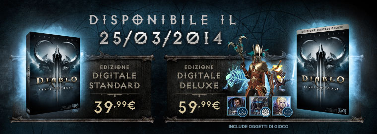 Novità: data uscita Reaper of Souls e preacquisto